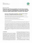 Research paper thumbnail of Preparation and Nanoencapsulation of Lectin from Lepidium sativum on Chitosan-Tripolyphosphate Nanoparticle and Their Cytotoxicity against Hepatocellular Carcinoma Cells (HepG2)