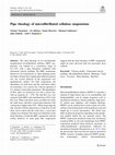 Research paper thumbnail of Pipe rheology of microfibrillated cellulose suspensions