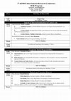 Research paper thumbnail of 7 th KIMEP International Research Conference BCB Program