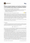 Research paper thumbnail of Numeric-Analytic Solutions for Nonlinear Oscillators via the Modified Multi-Stage Decomposition Method