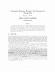 Research paper thumbnail of Automating regression testing of java programs the JSnoopy way