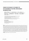 Research paper thumbnail of Evidence for the Invalidity of the Wingate Test for the Assessment of Peak Power, Power Decrement and Muscular Fatigue