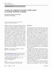 Research paper thumbnail of A process for reduction in viscosity of coffee extract by enzymatic hydrolysis of mannan