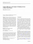 Research paper thumbnail of Gender differences in the impact of banking services: evidence from Mexico