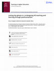 Research paper thumbnail of Letting the ghosts in: re-designing HE teaching and learning through posthumanism