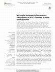 Research paper thumbnail of Microglia Increase Inflammatory Responses in iPSC-Derived Human BrainSpheres