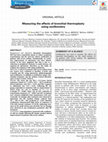 Research paper thumbnail of Measuring the effects of bronchial thermoplasty using oscillometry