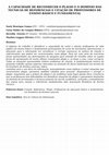 Research paper thumbnail of A Capacidade De Reconhecer O Plágio e O Domínio Das Tecnicas De Referencias e Citação De Professores De Ensino Básico e Fundamental