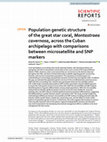 Research paper thumbnail of Population genetic structure of the great star coral, Montastraea cavernosa, across the Cuban archipelago with comparisons between microsatellite and SNP markers