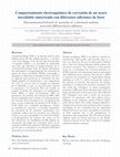 Research paper thumbnail of Comportamiento electroquímico de corrosión de un acero inoxidable sinterizado con diferentes adiciones de boro