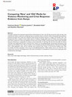 Research paper thumbnail of Comparing ‘New’ and ‘Old’ Media for Violence Monitoring and Crisis Response: Evidence from Kenya