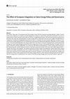 Research paper thumbnail of The Effect of European Integration on Swiss Energy Policy and Governance