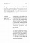 Research paper thumbnail of Evaluación del crecimiento micelial de Pleurotus ostreatus y Agrocybe aegerita sobre orujos de pera