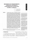 Research paper thumbnail of Recursos do conhecimento: colaboração, participação e compartilhamento de informação científica e acadêmica