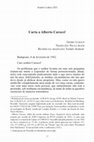 Research paper thumbnail of Carta a Alberto Carocci, de Georg Lukács [Tradução]