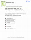 Research paper thumbnail of Green nationalism. Climate action and environmentalism in left nationalist parties