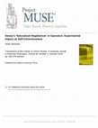 Research paper thumbnail of Dewey's' Naturalized Hegelianism'in Operation: Experimental Inquiry as Self-Consciousness