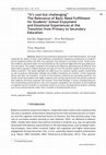 Research paper thumbnail of it's cool but challenging" the relevance of basic need fulfillment for students' School Enjoyment and Emotional Experiences at the Transition from Primary to Secondary Education