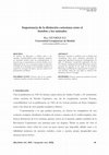 Research paper thumbnail of Importancia de la distinción cartesiana entre el hombre y los animales