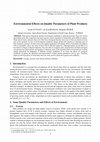 Research paper thumbnail of Environmental Effects on Quality Parameters of Plant Products