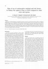 Research paper thumbnail of Rate of use of contraceptive methods and risk factors in Tehran, the capital of Iran, in 2010 compared to other cities and regions