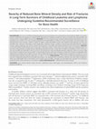 Research paper thumbnail of Severity of reduced bone mineral density and risk of fractures in long‐term survivors of childhood leukemia and lymphoma undergoing guideline‐recommended surveillance for bone health