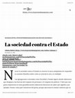 Research paper thumbnail of "La sociedad contra el Estado". Por Juliana Rabelo. En Hypermedia Magazine, 2019