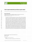 Research paper thumbnail of Color superconductivity and dense quark matter