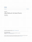 Research paper thumbnail of Alfred Hitchcock: An Auteur Director