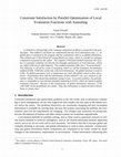 Research paper thumbnail of Constraint Satisfaction by Parallel Optimization of Local Evaluation Functions with Annealing