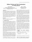 Research paper thumbnail of Diffserv Policies and Their Combinations in a Policy Server