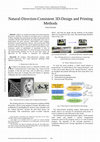 Research paper thumbnail of Natural-Direction-Consistent 3D-Design and Printing Methods