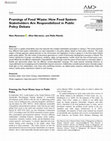 Research paper thumbnail of Framings of Food Waste: How Food System Stakeholders Are Responsibilized in Public Policy Debate