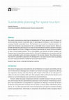 Research paper thumbnail of Sustainable planning for space tourism