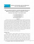 Research paper thumbnail of The Analysis of Students’ Attitude Towards the Use of Reflective Journal Writing as Writing Activity