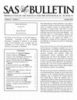 Research paper thumbnail of Maritime Archaeology (special section) - SAS Bulletin 43.3