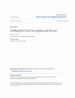 Research paper thumbnail of Defiling the Dead: Necrophilia and the Law