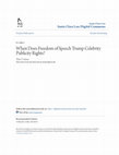 Research paper thumbnail of When Does Freedom of Speech Trump Celebrity Publicity Rights