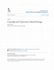 Research paper thumbnail of Copyright and Underwater Cultural Heritage