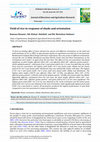 Research paper thumbnail of Yield of rice in response of shade and orientation