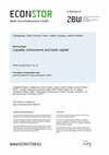 Research paper thumbnail of Liquidity Coinsurance and Bank Capital