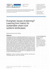 Research paper thumbnail of Evergreen issues of planning ? Learning from history for sustainable urban-rural systems landscapes