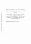 Research paper thumbnail of Fish should not be in isolation: Calculating maximum sustainable yield using an ensemble model