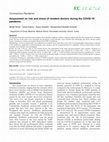 Research paper thumbnail of Coronavirus Pandemic Assessment on risk and stress of resident doctors during the COVID-19 pandemic