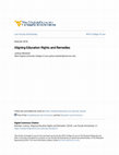 Research paper thumbnail of Aligning Education Rights and Remedies