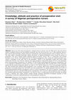 Research paper thumbnail of Knowledge, attitude and practice of preoperative visit: A survey of Nigerian perioperative nurses