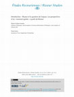 Research paper thumbnail of Introduction – Ricœur et la question de l’espace. Les perspectives  d’un « tournant spatial » à partir de Ricœur