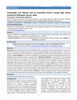 Research paper thumbnail of Overweight and Obesity and its associated factors among high school students of Dibrugarh, Assam, India