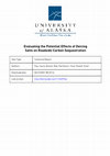 Research paper thumbnail of Evaluating the Potential Effects of Deicing Salts on Roadside Carbon Sequestration