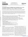 Research paper thumbnail of The potential impact of intelligent power wheelchair use on social participation: perspectives of users, caregivers and clinicians